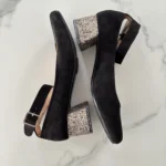 Thumbnail for Shiny block-heel pumps
