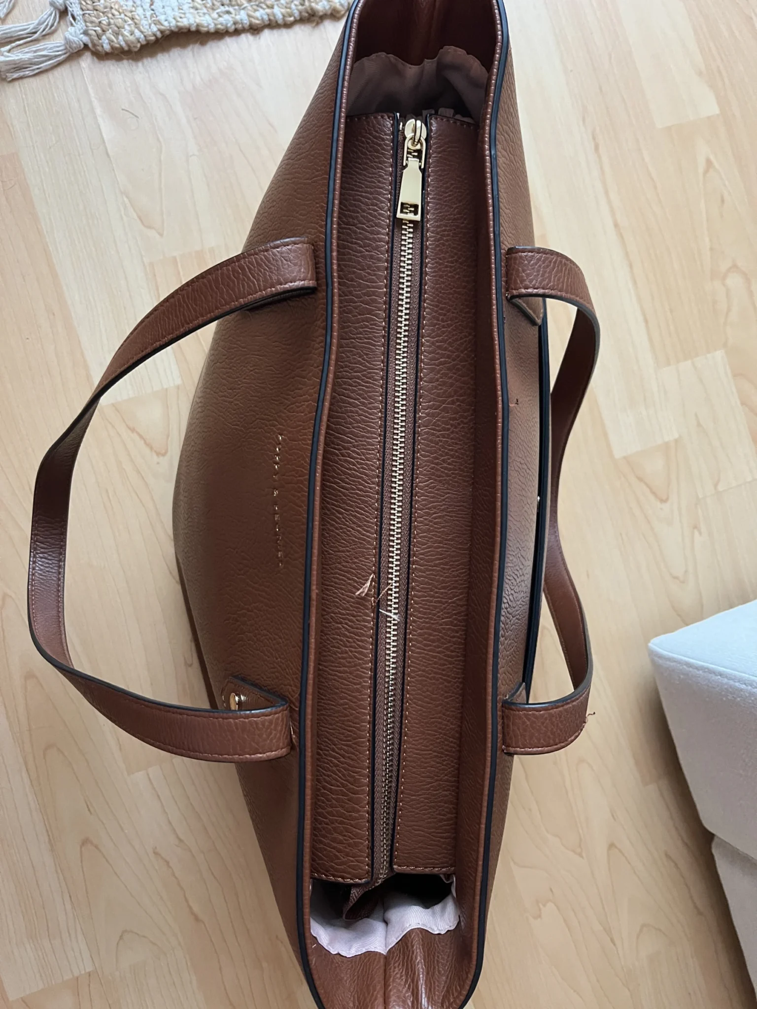 Image for Sac tote Poppy & Peonies Go-Getter cognac