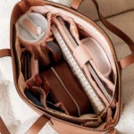 Thumbnail for Sac tote Poppy & Peonies Go-Getter cognac