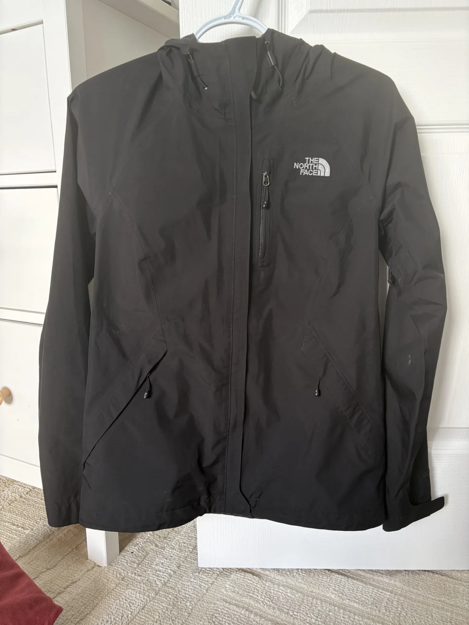 Featured image for The North Face black raincoat
