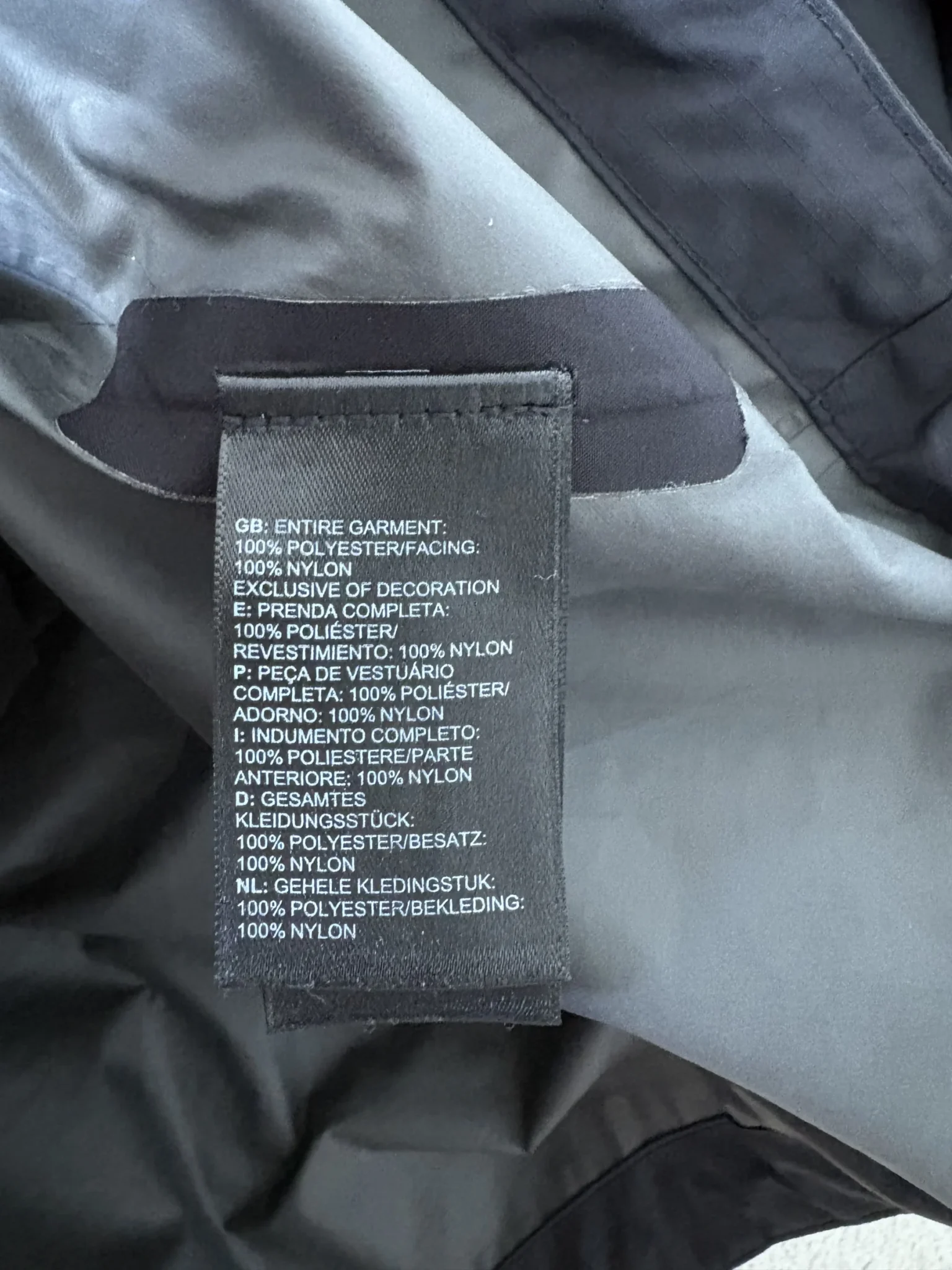 Image for The North Face black raincoat