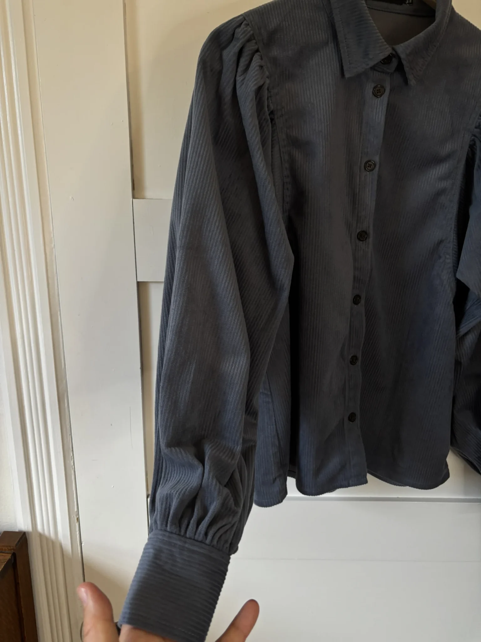 Image for ♥️SOAKED fine corduroy blouse