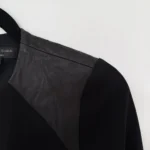 Thumbnail for Blouse Rag and Bone taille XS en cuir et soie noir