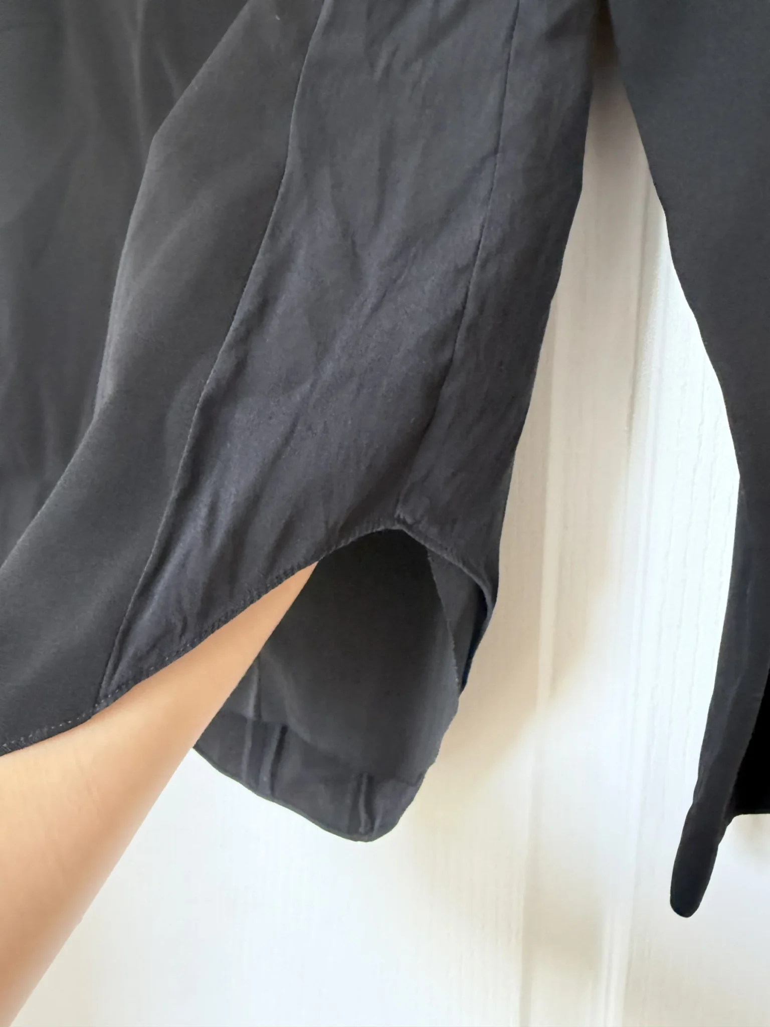 Image for Blouse Rag and Bone taille XS en cuir et soie noir