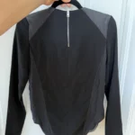 Thumbnail for Blouse Rag and Bone taille XS en cuir et soie noir
