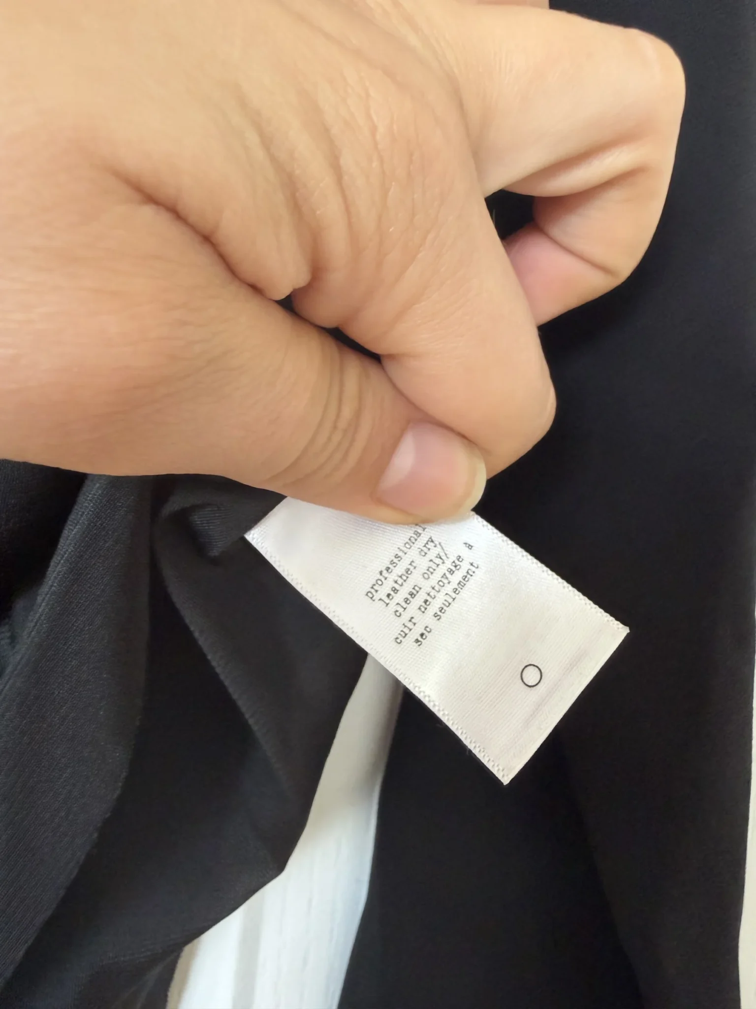 Image for Blouse Rag and Bone taille XS en cuir et soie noir