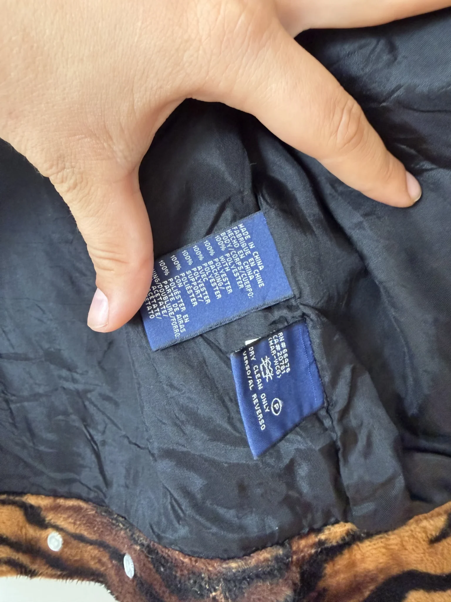 Image for Veste Tommy Hilfiger taille L motif tigré