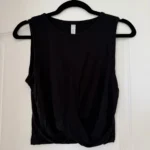 Thumbnail for Haut Alo Yoga taille S noir noué sur le devant