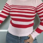 Thumbnail for Pinko women’s red and pink jumper, size L, with gold buttons