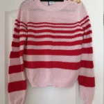 Thumbnail for Pinko women’s red and pink jumper, size L, with gold buttons