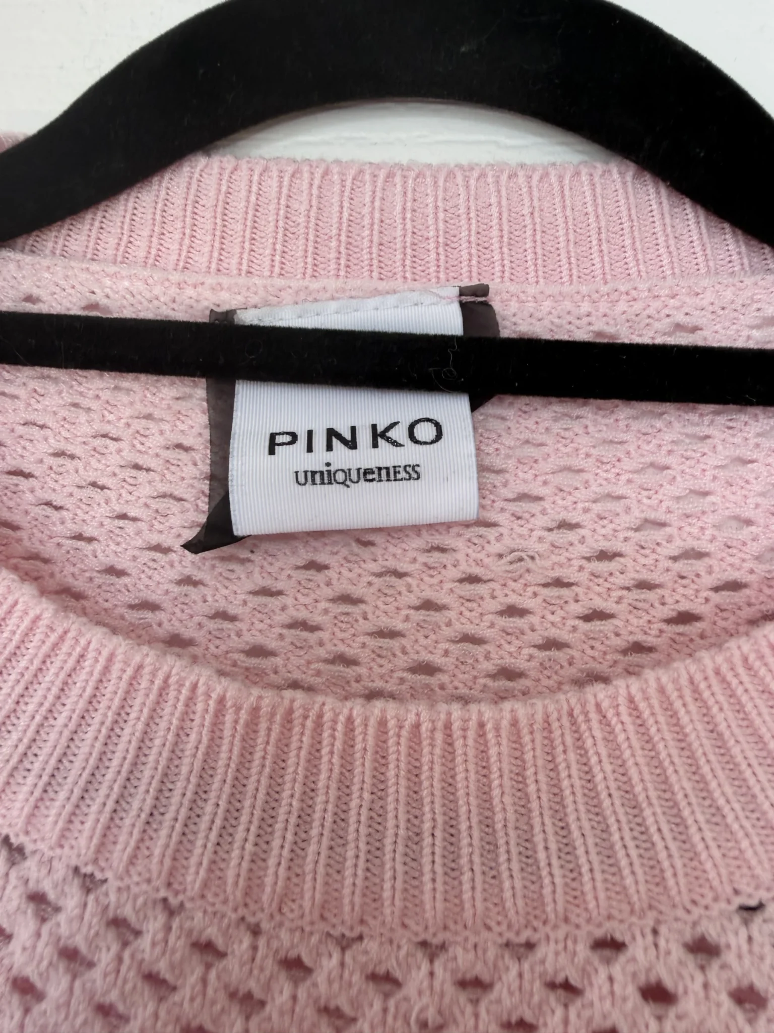 Image for Pinko women’s red and pink jumper, size L, with gold buttons