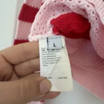 Thumbnail for Pinko women’s red and pink jumper, size L, with gold buttons