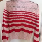 Thumbnail for Pinko women’s red and pink jumper, size L, with gold buttons