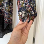 Thumbnail for Blouse Gérald Darel taille 38 fleuris bleu marine
