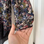 Thumbnail for Blouse Gérald Darel taille 38 fleuris bleu marine