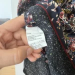 Thumbnail for Blouse Gérald Darel taille 38 fleuris bleu marine