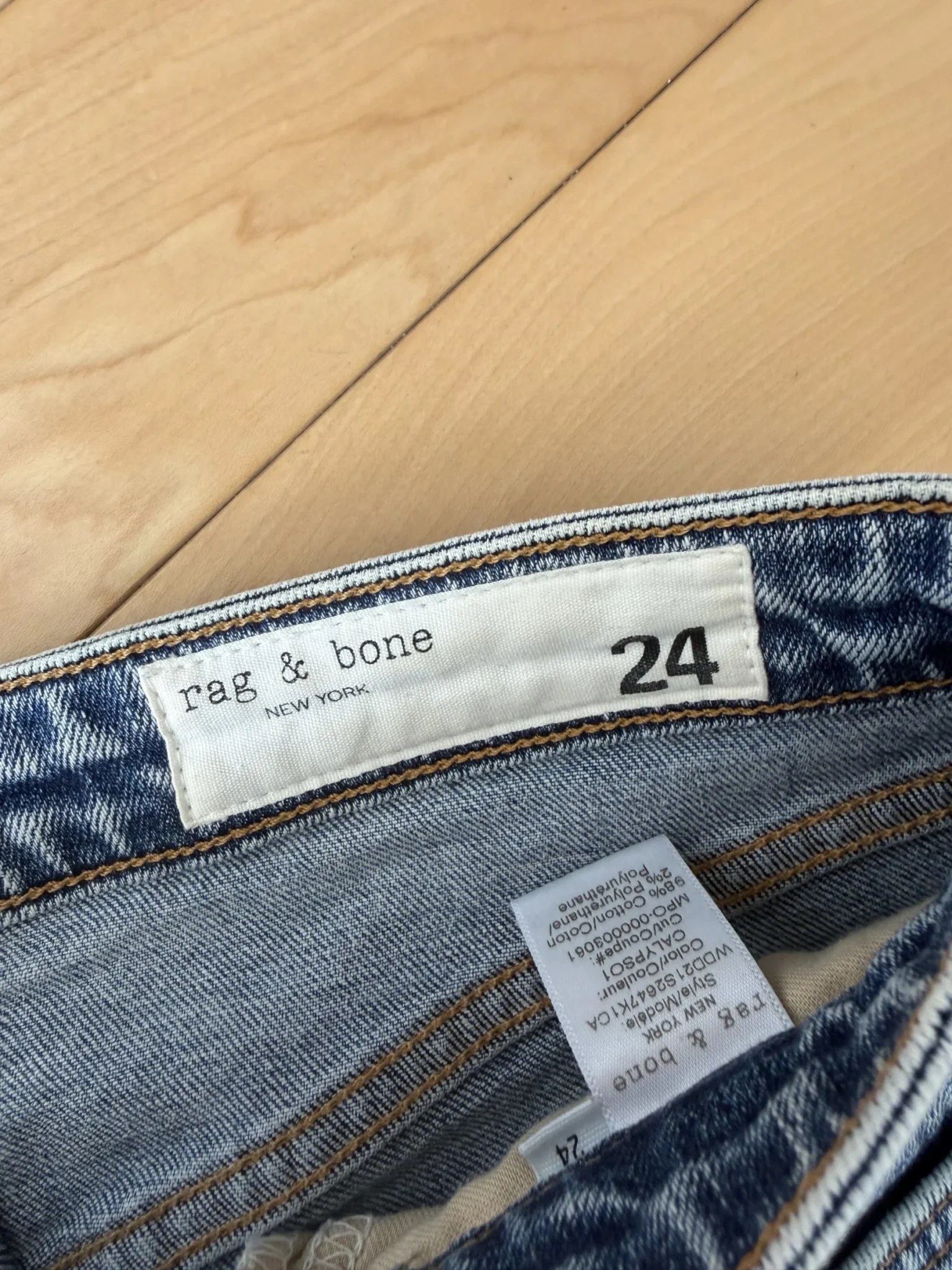 Image for Jean Rag and Bone taille 24 modèle Nina High Rise Ankle cigarette