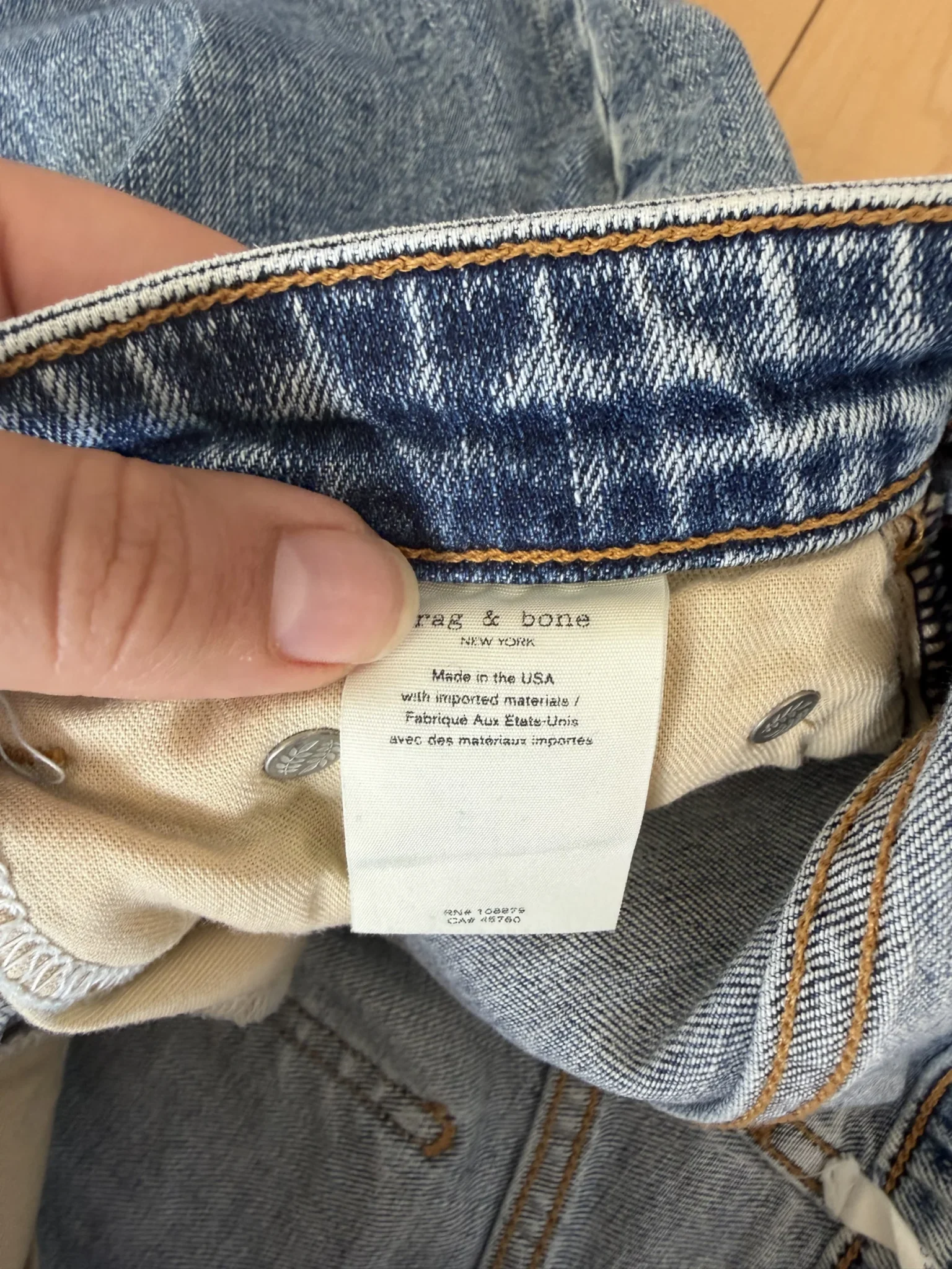 Image for Jean Rag and Bone taille 24 modèle Nina High Rise Ankle cigarette