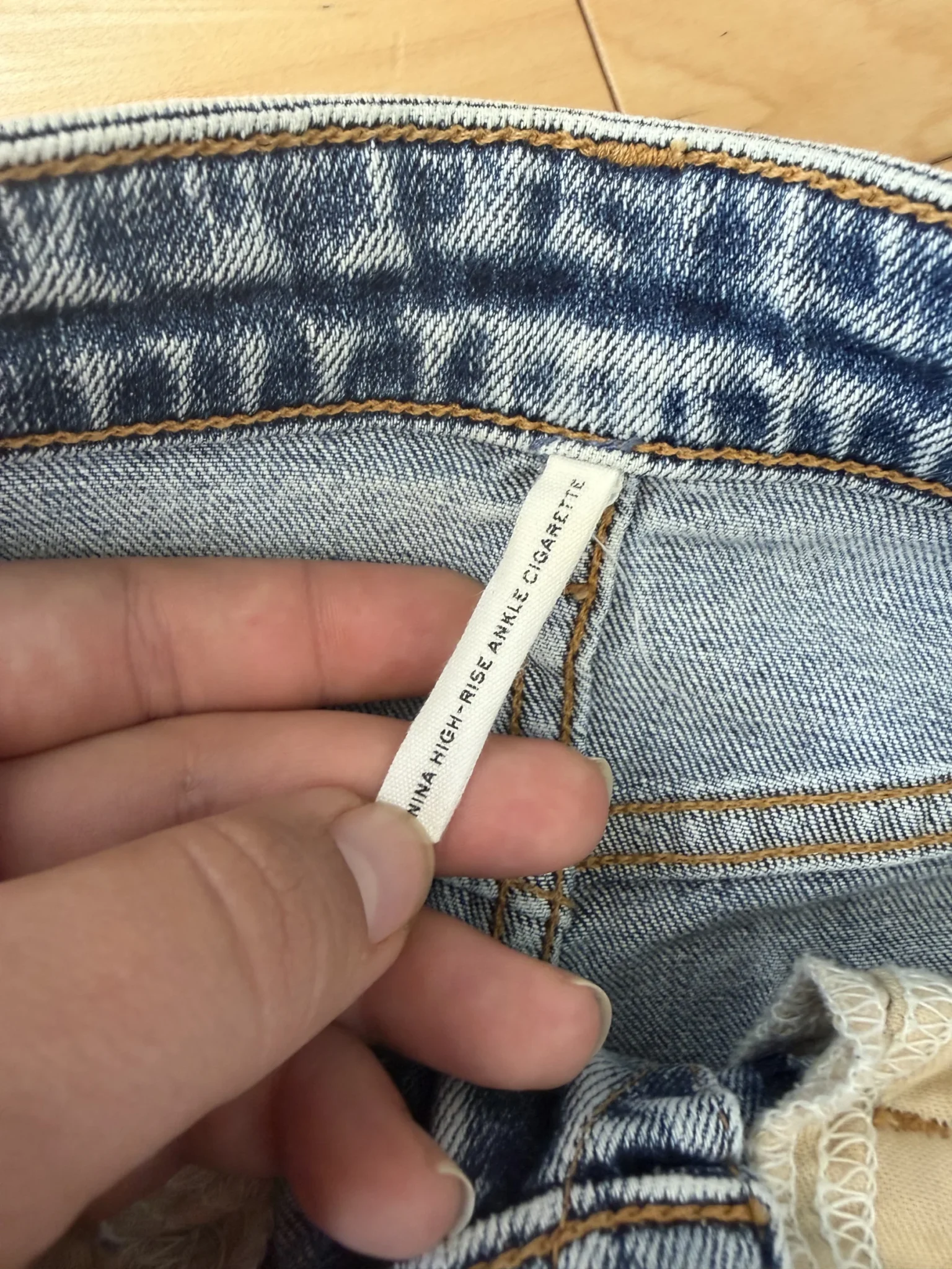 Image for Jean Rag and Bone taille 24 modèle Nina High Rise Ankle cigarette
