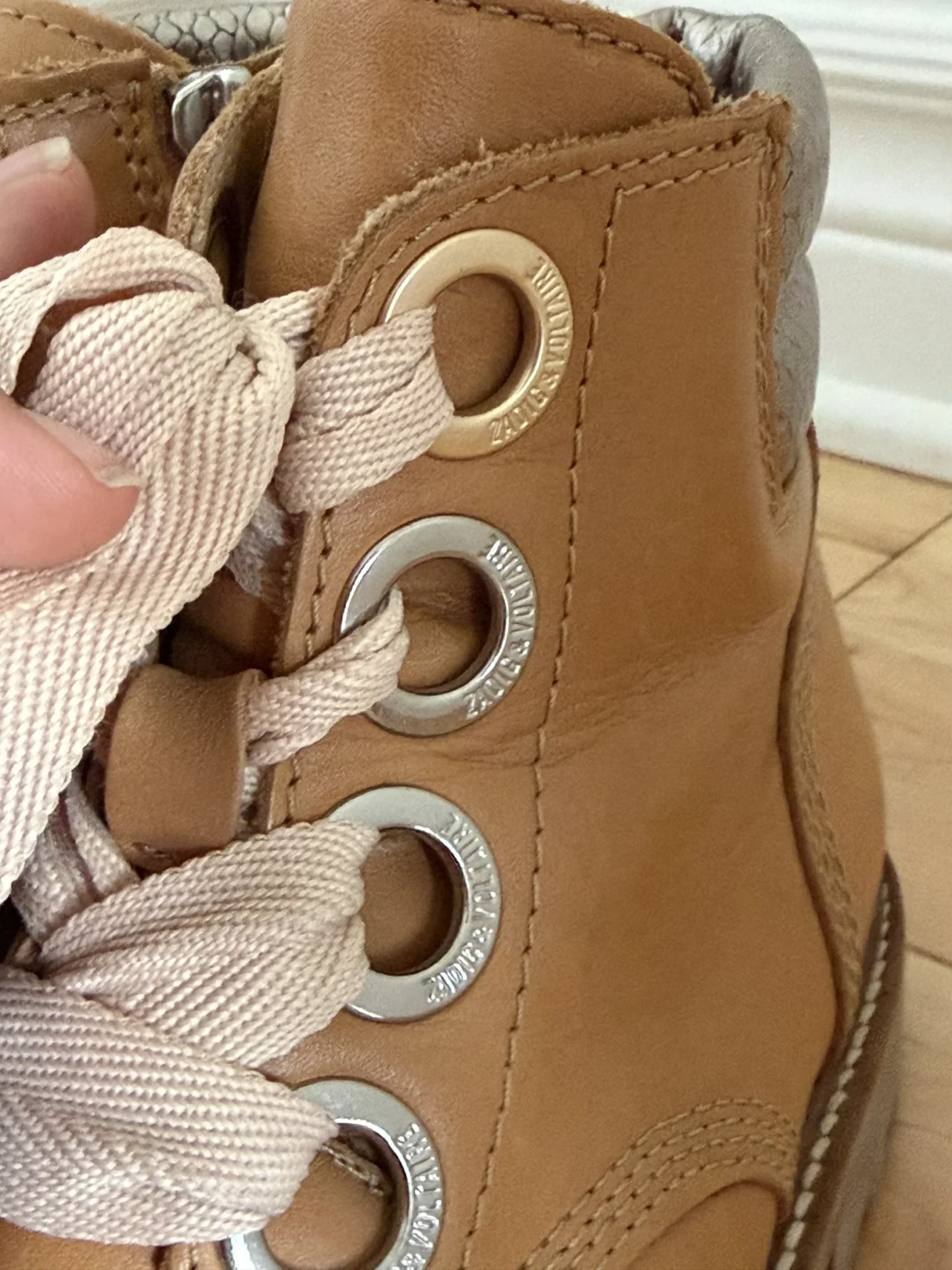 Image for Bottines Zadig et Voltaire taille 39 cuir marron