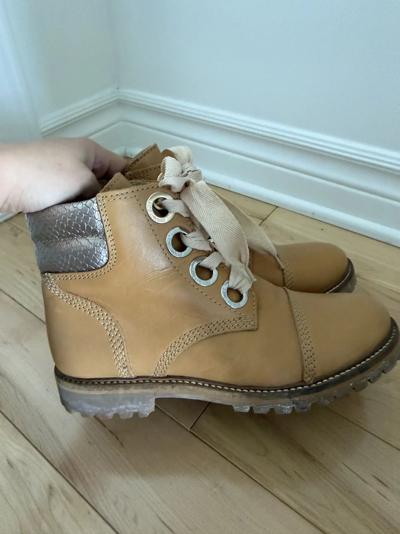 Image for Bottines Zadig et Voltaire taille 39 cuir marron