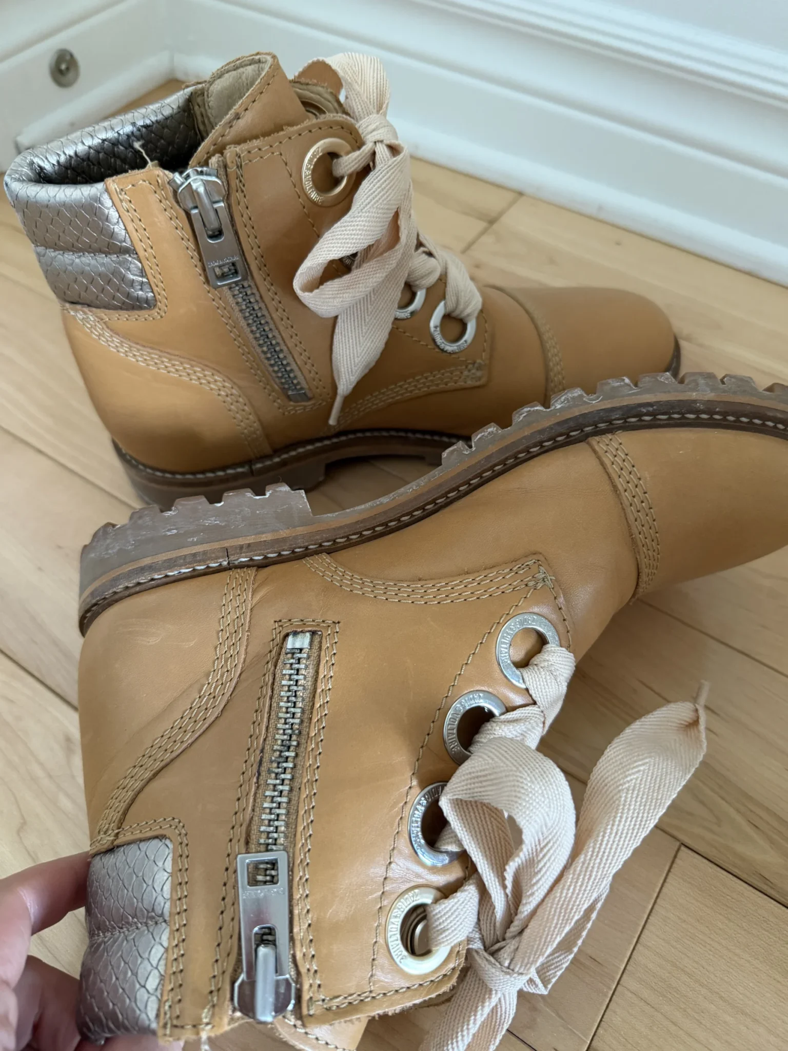 Image for Bottines Zadig et Voltaire taille 39 cuir marron