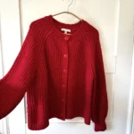Thumbnail for ♥️Cardigan rouge MAISON D’AMÉLIE