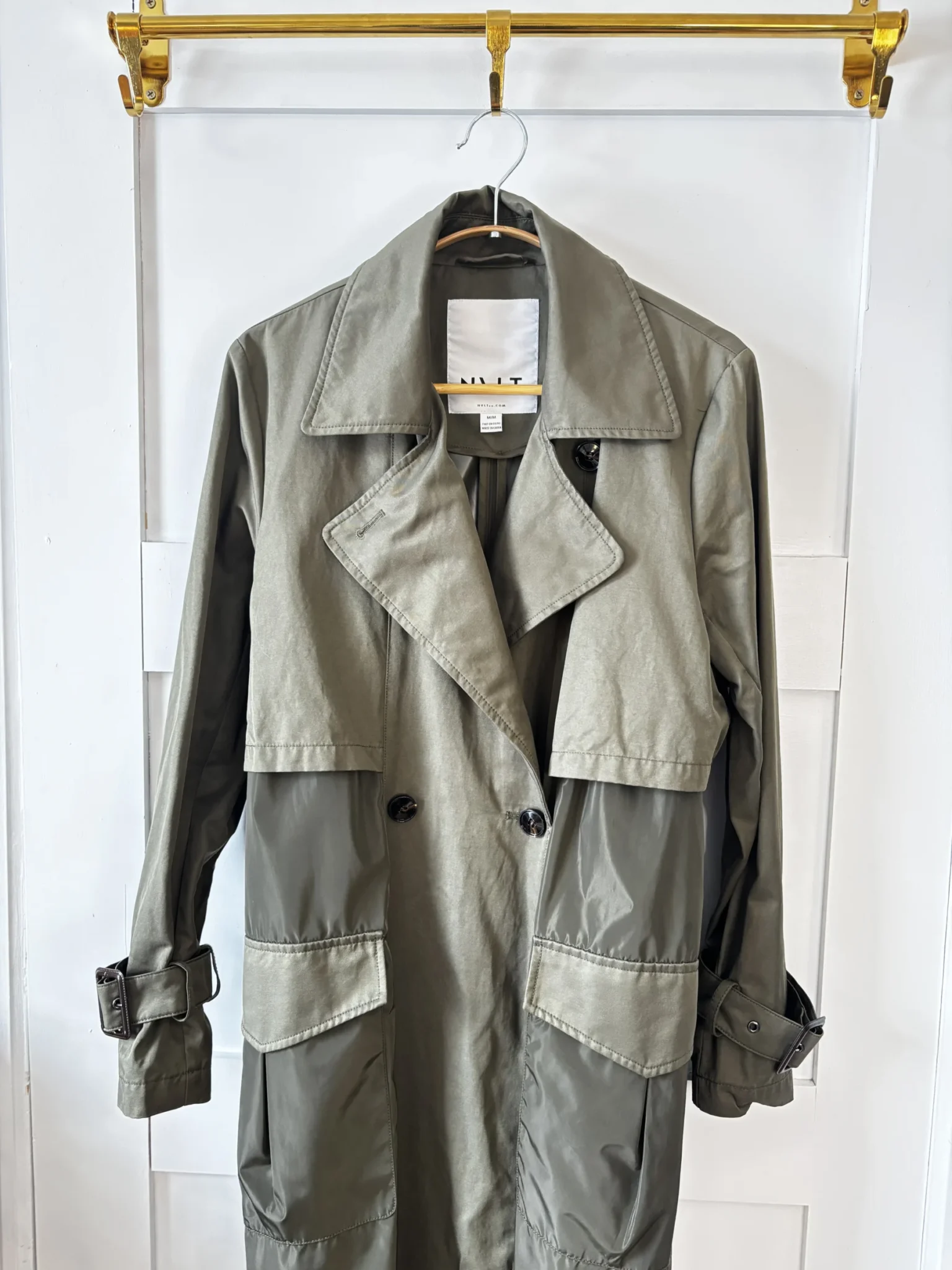 Image for ♥️NVLT khaki trench coat