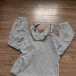 Thumbnail for Blouse à volants et carreaux Vichy