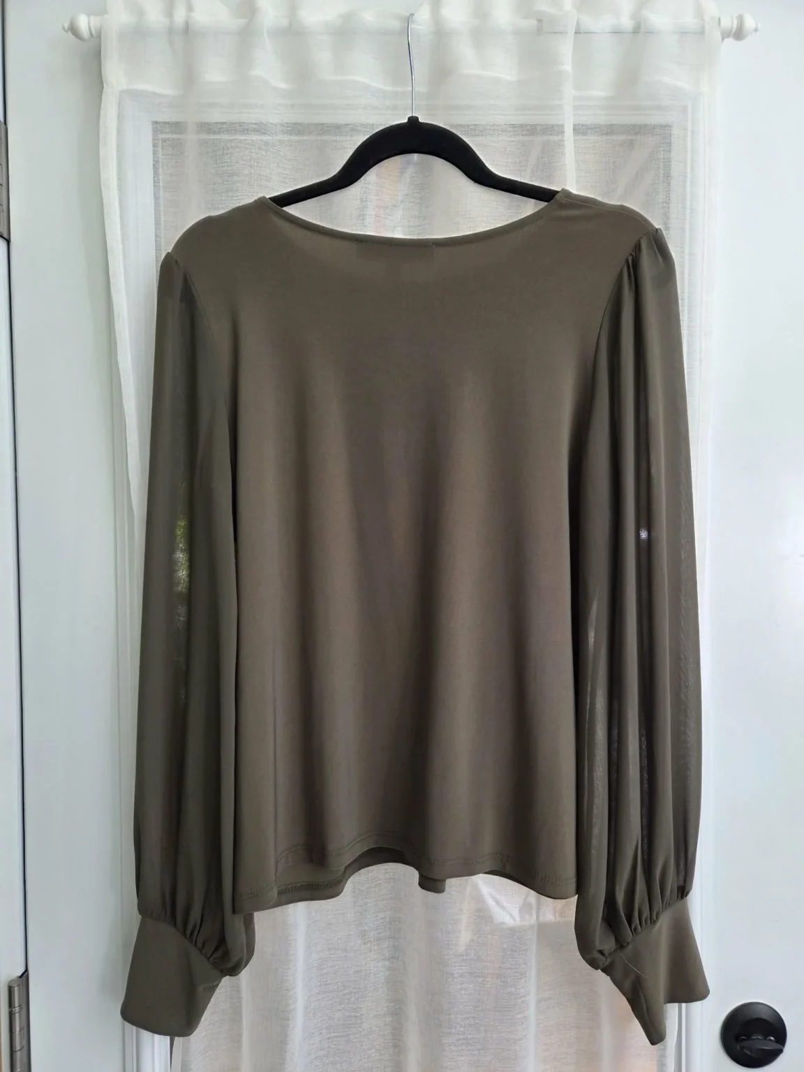 Image for Blouse en chiffon à manches ballon