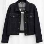 Featured thumbnail for Veste en denim à épaules tombantes