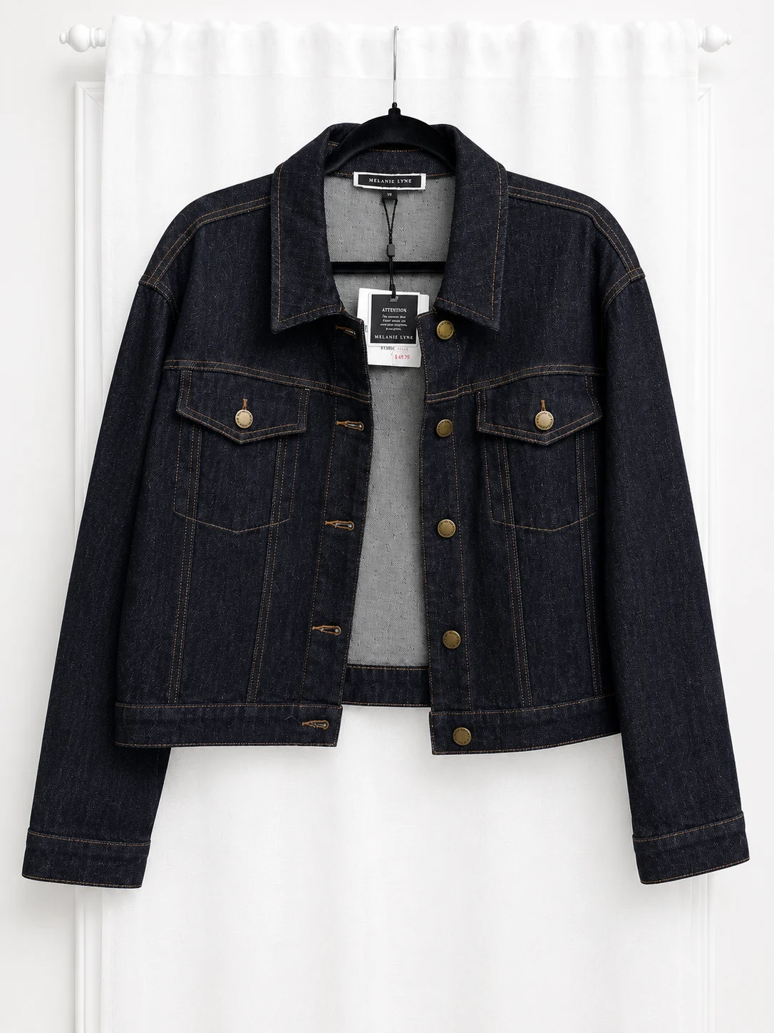 ✨Neuf ✨ Veste en denim à épaules tombantes de la marque Mélanie Lyne *Autre seconde main