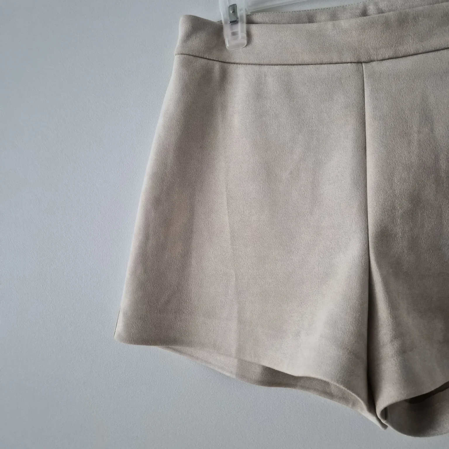 Image for Lightweight faux suede shorts