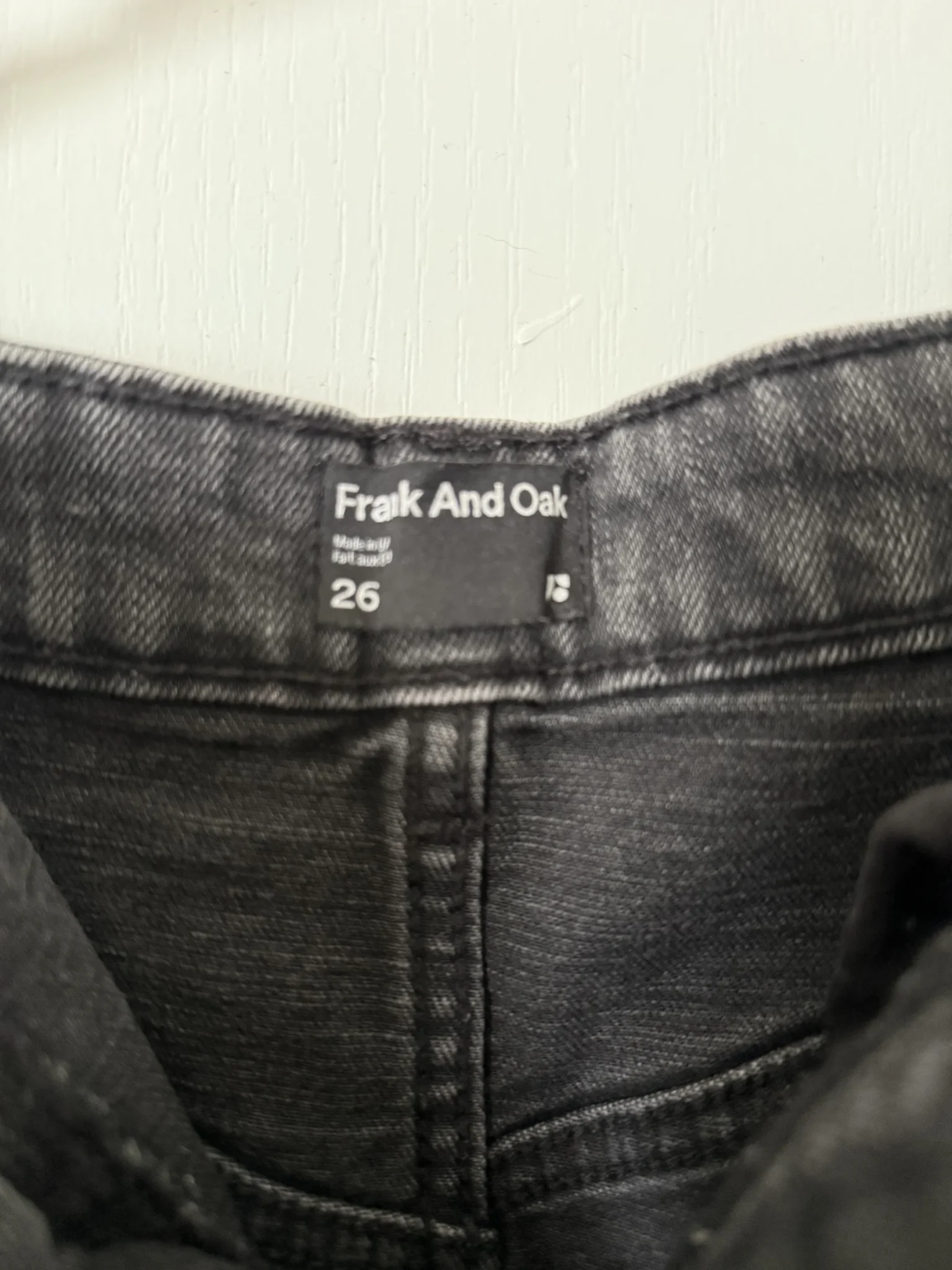 Image for Jeans noir Frank and Oak