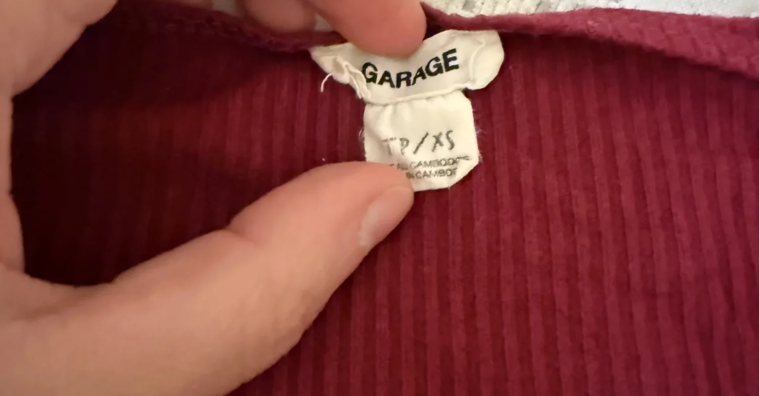 Image for T shirt rose Garage