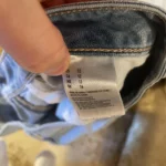 Thumbnail for Light blue denim jeans shorts, size 12, run large