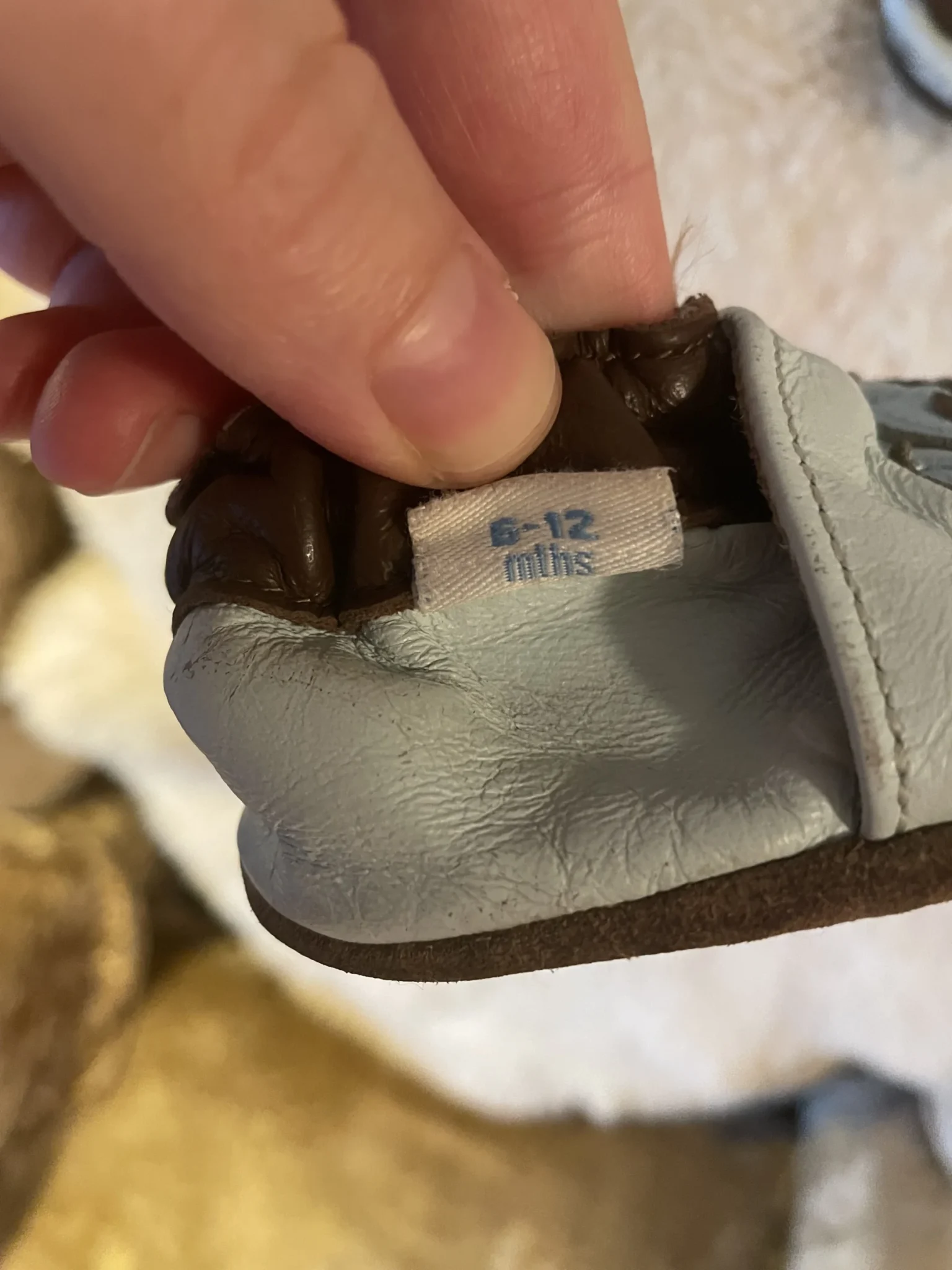 Image for Leather slipper-style shoes, sizes 6–12 (true to size)