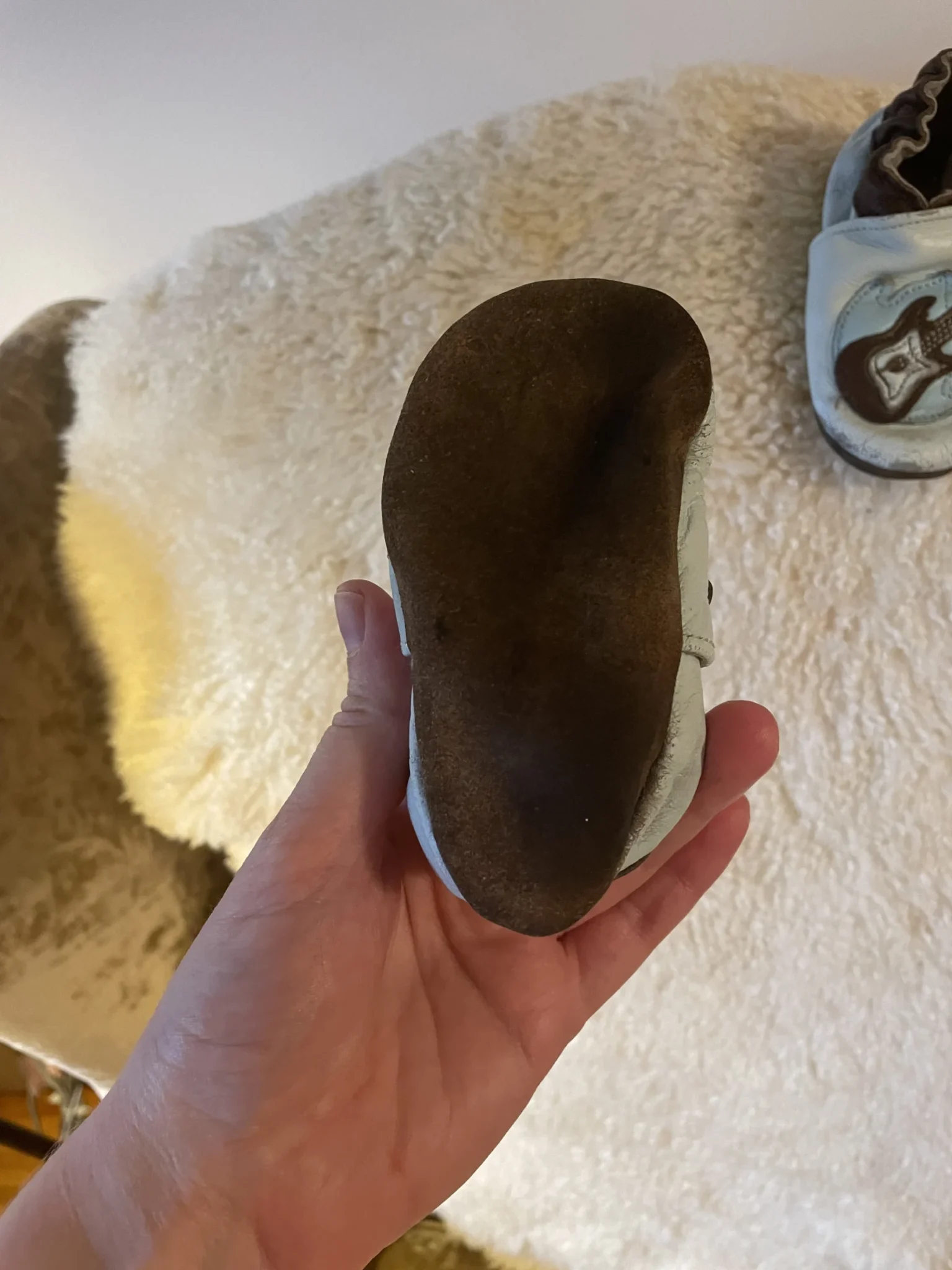 Image for Leather slipper-style shoes, sizes 6–12 (true to size)