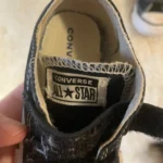 Featured thumbnail for Black Converse trainers for babies, ‘Toddler 4’, ages 1–2 years