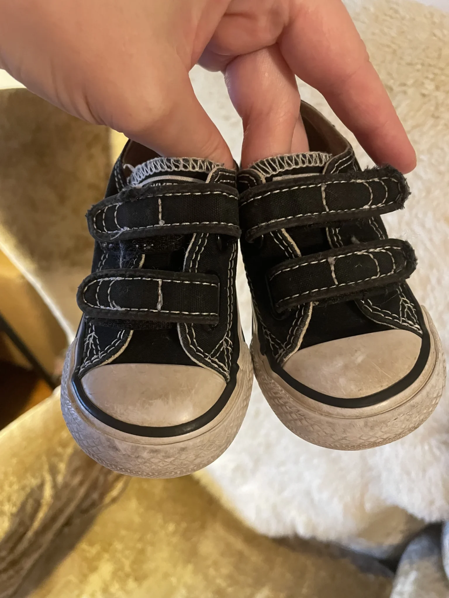 Image for Black Converse trainers for babies, ‘Toddler 4’, ages 1–2 years