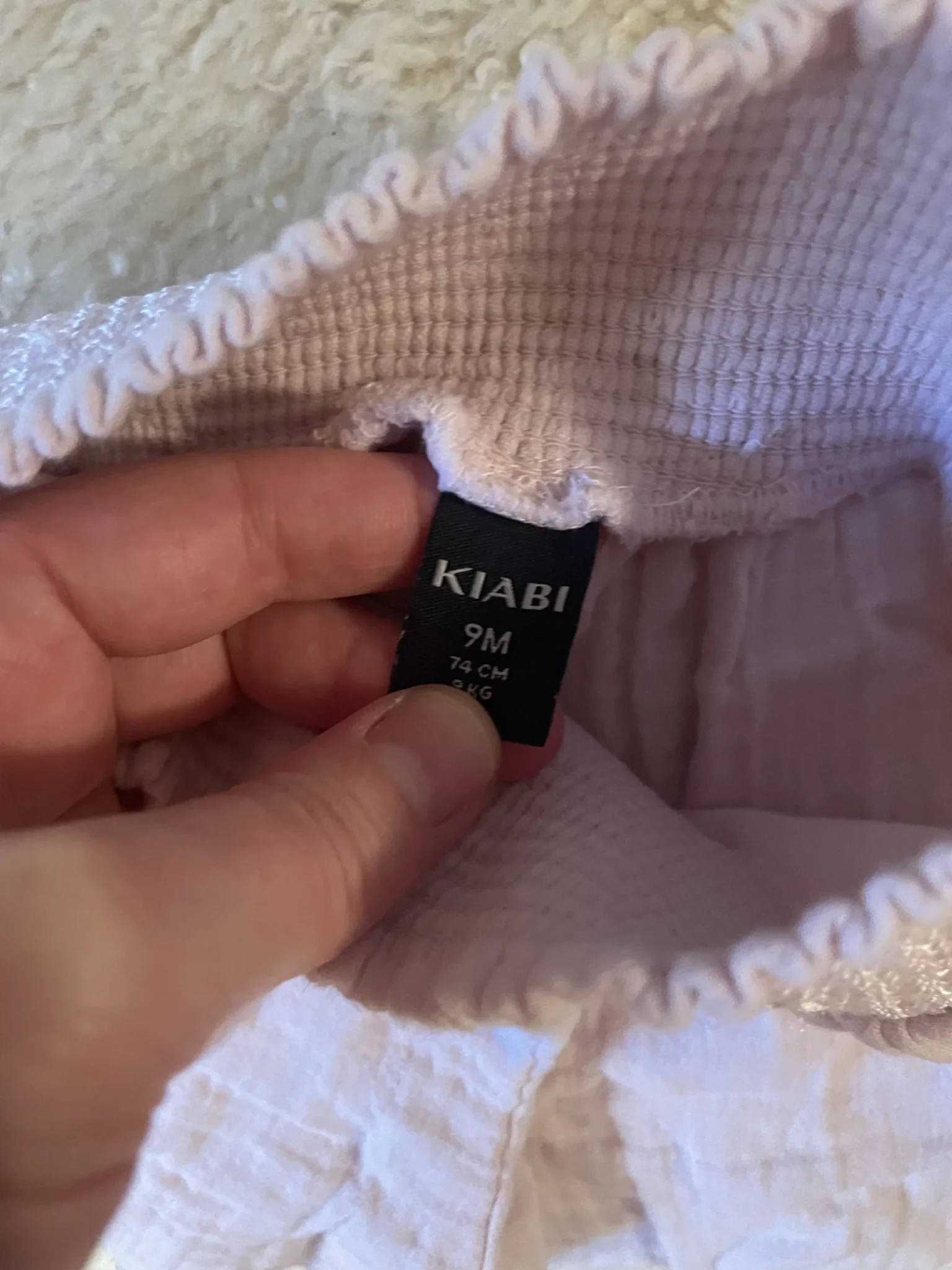 Image for Kiabi women’s shorts, size 9 months (runs large)