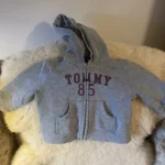 Thumbnail for 12-month-old cotton-blend zip-up hoodie (runs small)