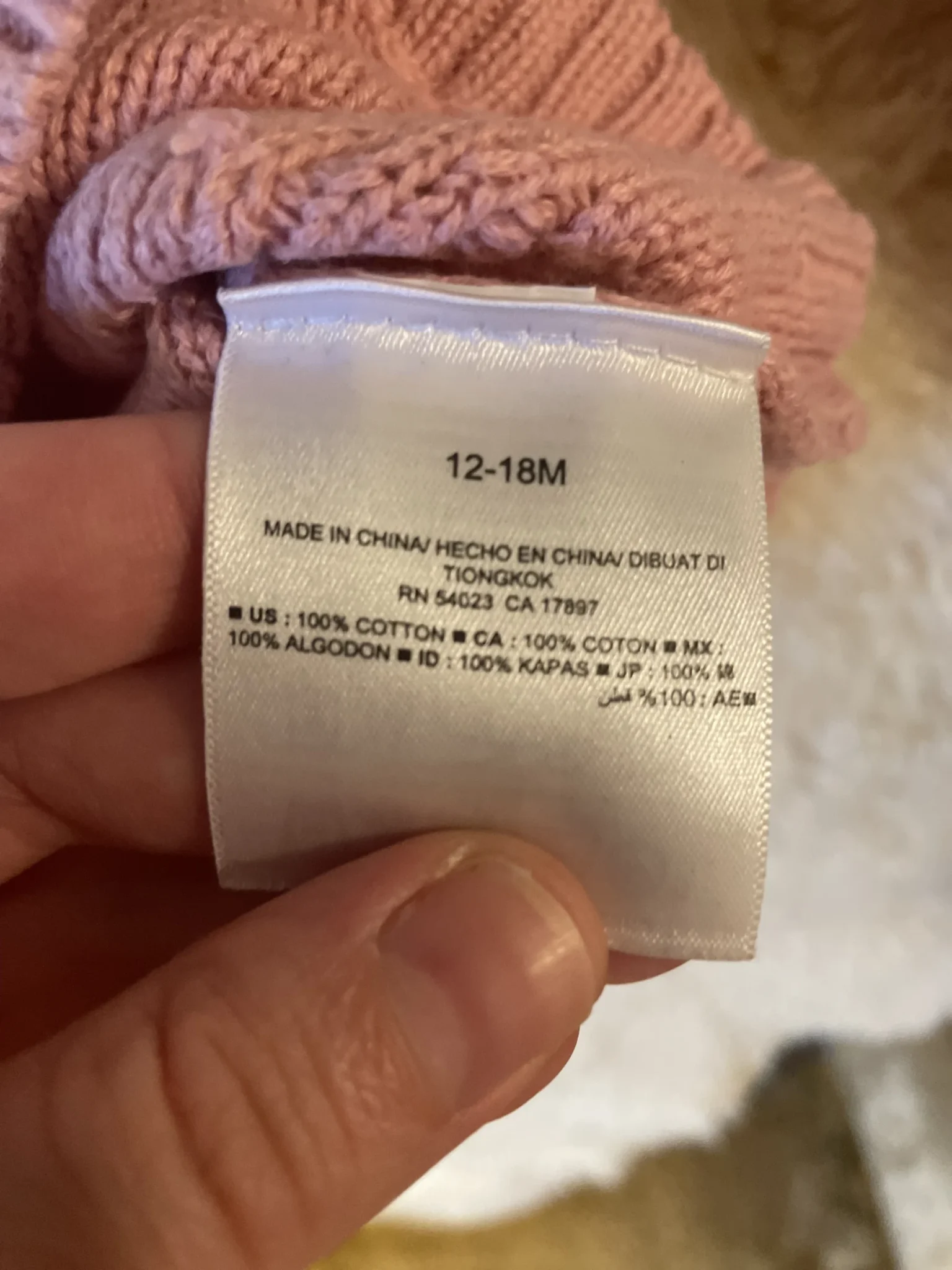 Image for Braided cotton jumper, sizes 12–18 (runs slightly small)