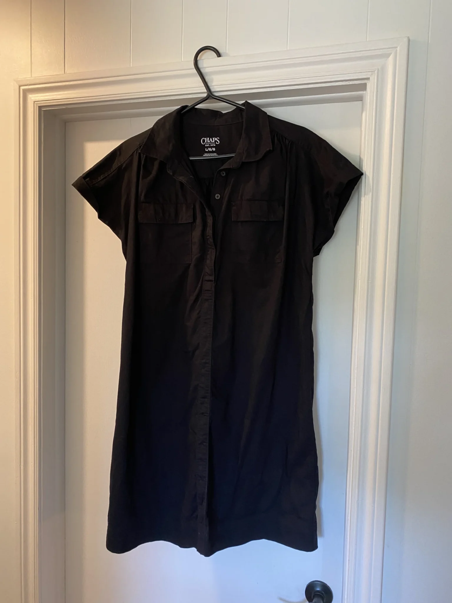 Featured image for Robe noir coton