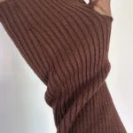 Thumbnail for Long-sleeved ribbed jumper – High neck