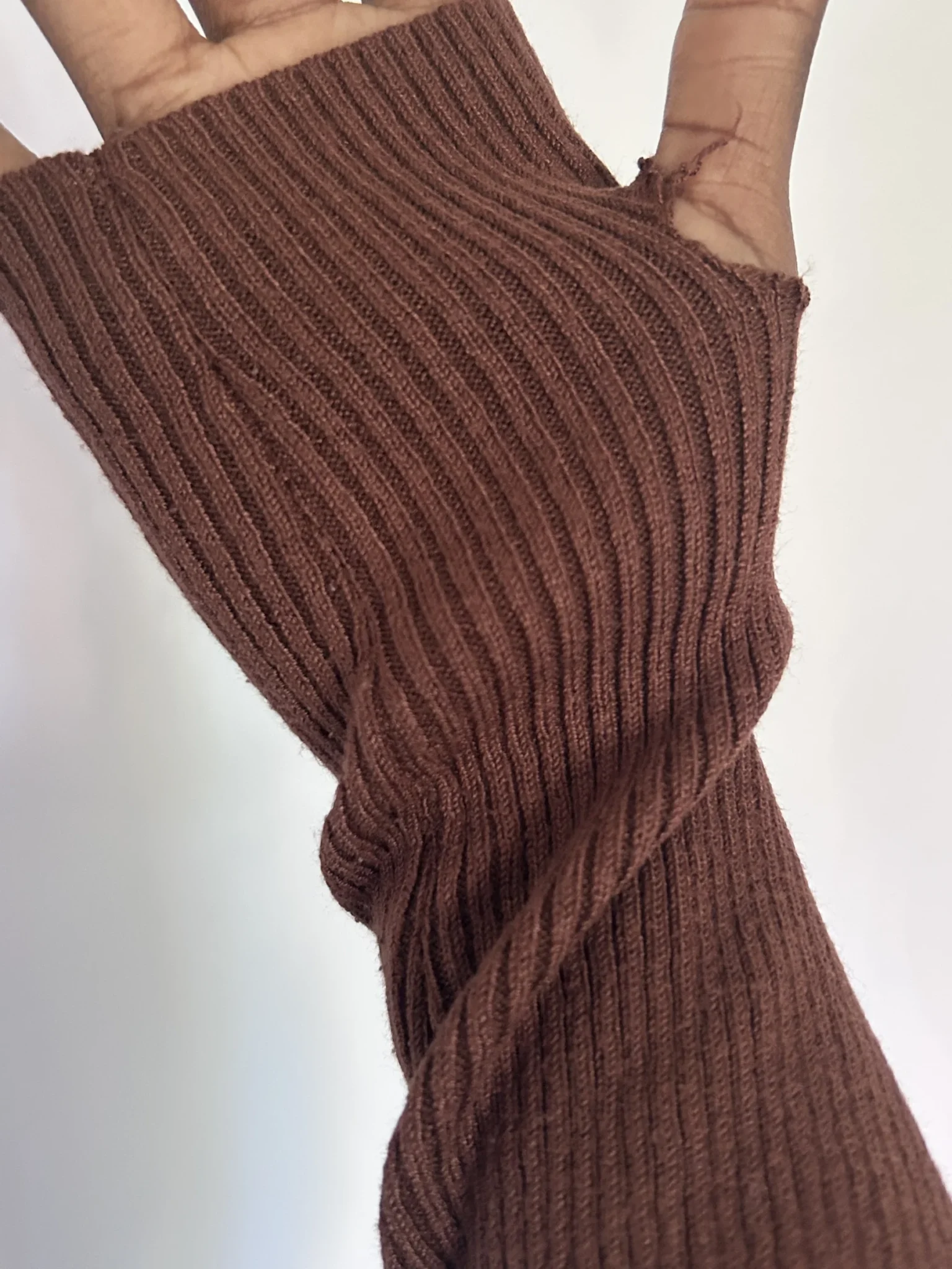 Image for Long-sleeved ribbed jumper – High neck