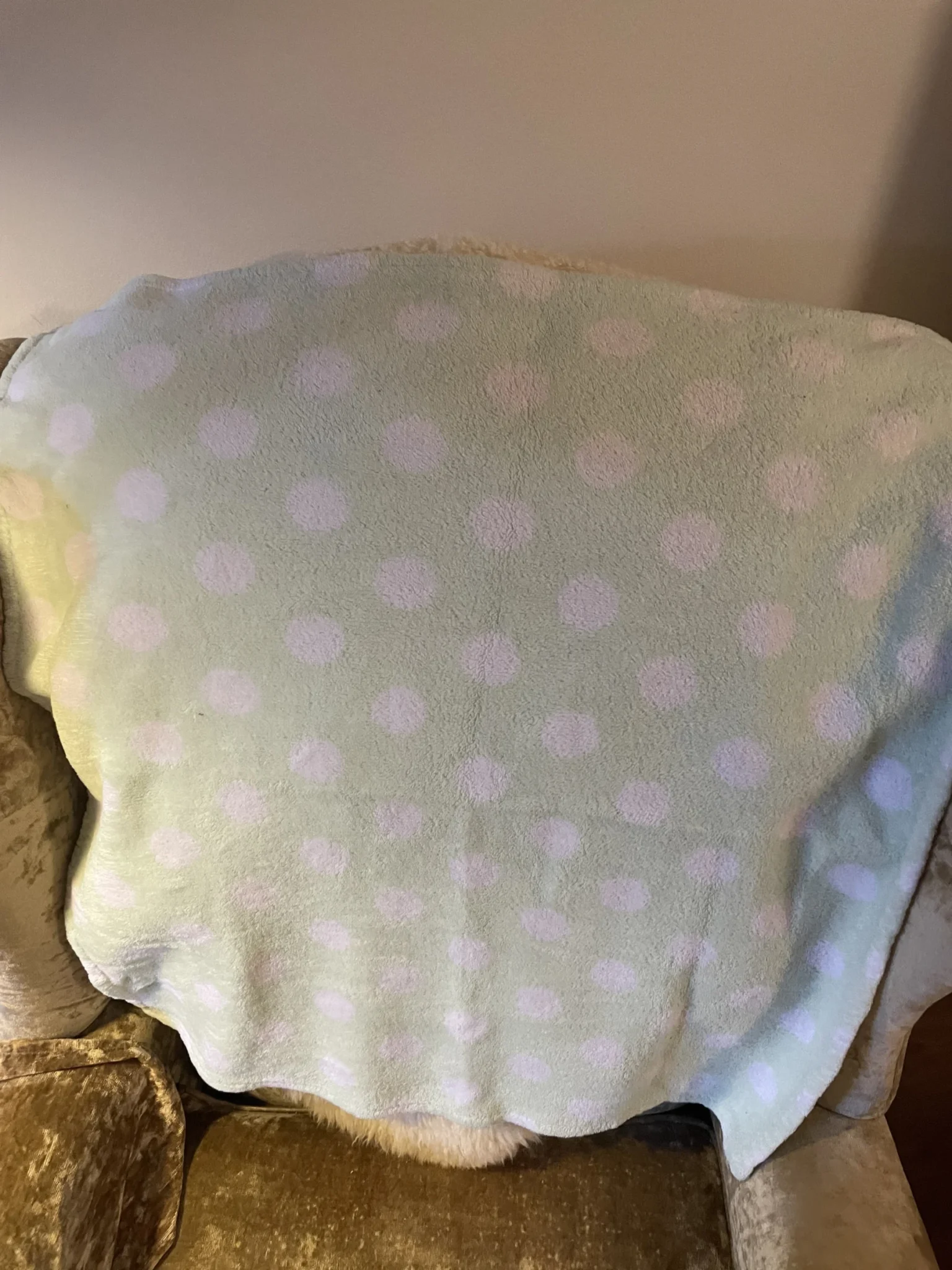 Featured image for Small, thin fleece baby comforter