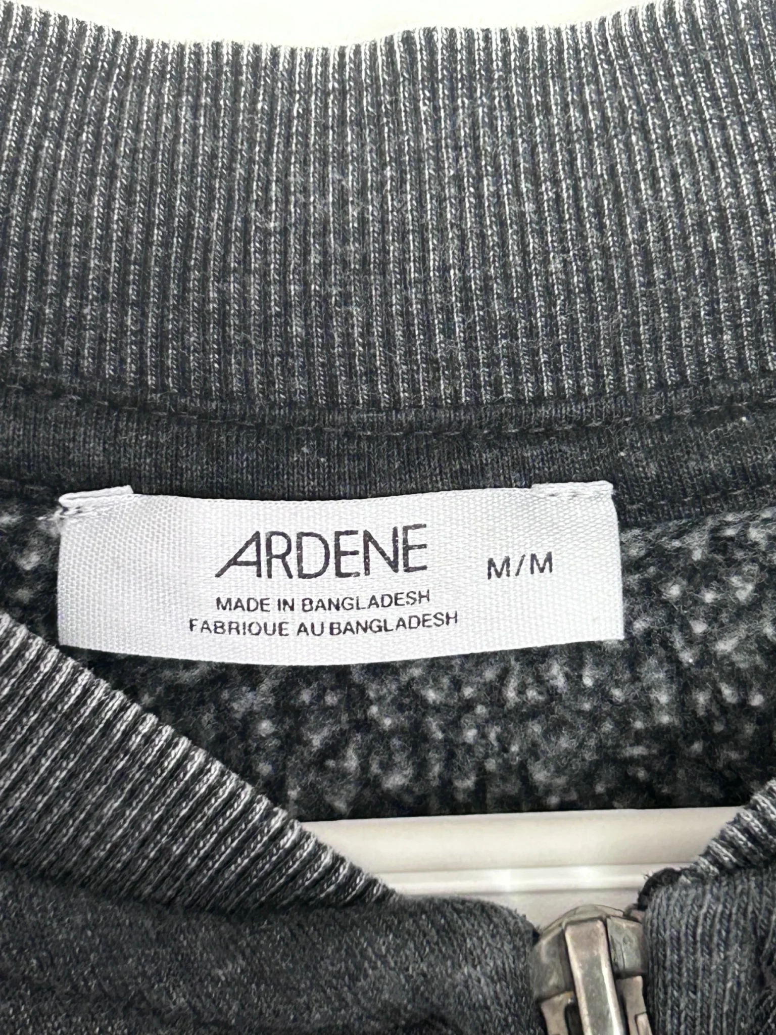 Image for Blouson style bomber court noir délavé – Ardene