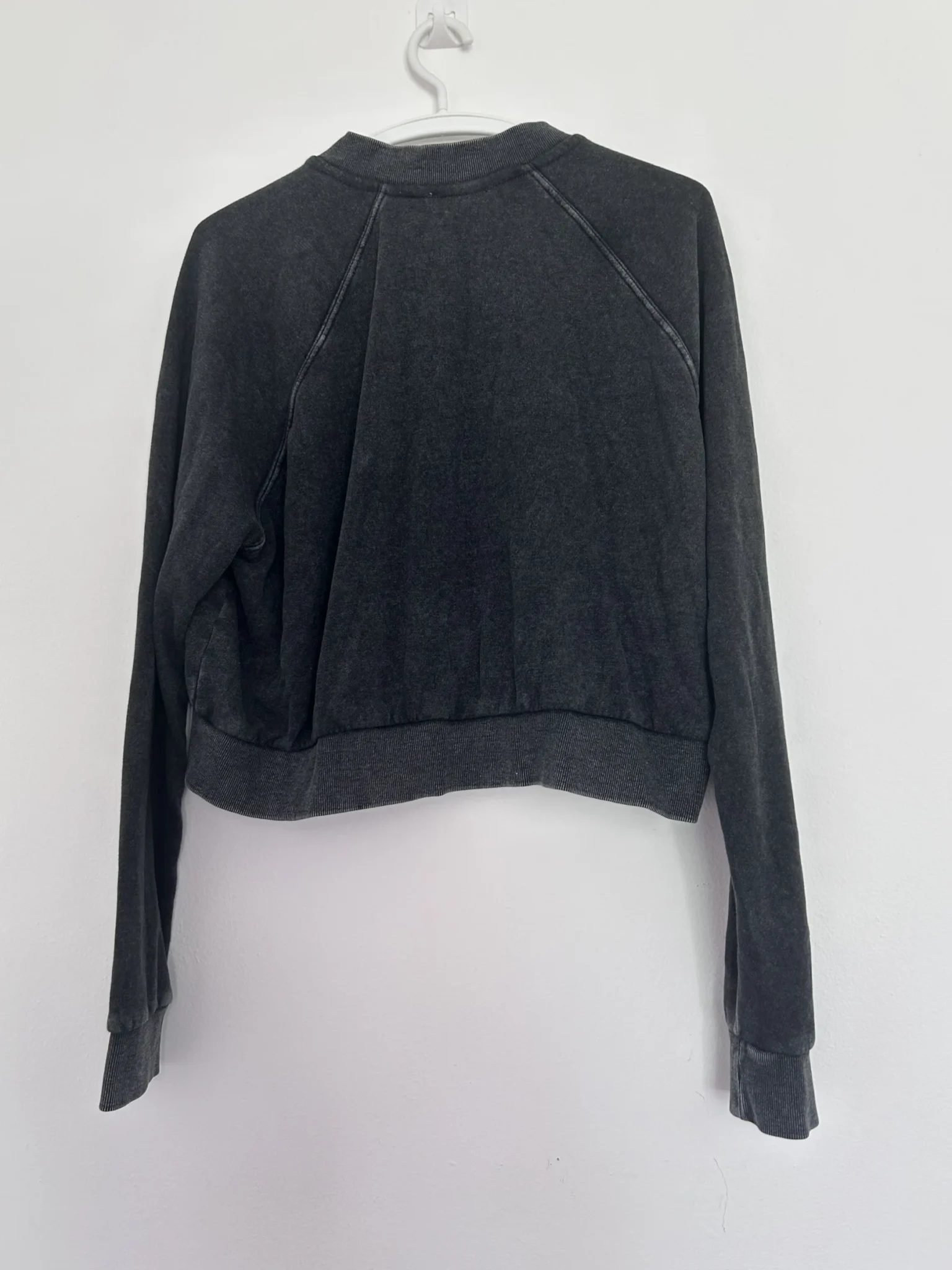 Image for Blouson style bomber court noir délavé – Ardene