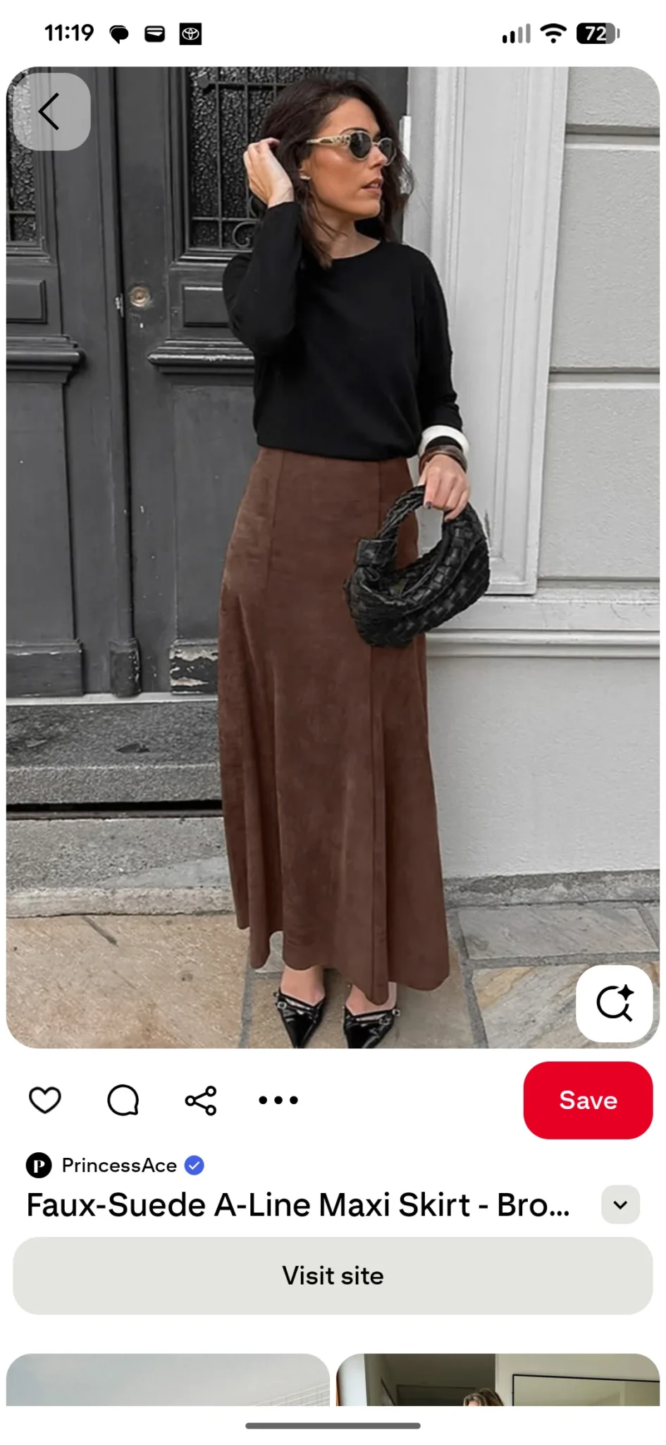Featured image for Jupe effet Suède vintage